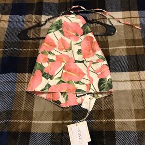 Agua by Agua Bendita Castana Anturios Floral Halter Top SZ S. Read Description.